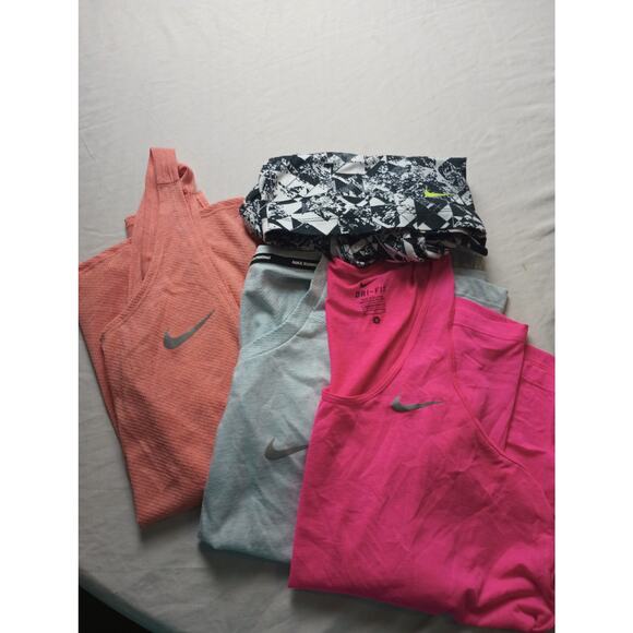 Lot of 4 Nike Running Tank Top Women Size Small Dri Fit Outdoors Sports - Picture 1 of 9